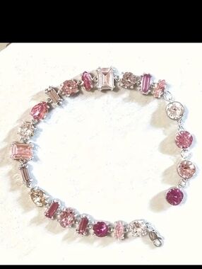 Pink Rhinestone Bracelet